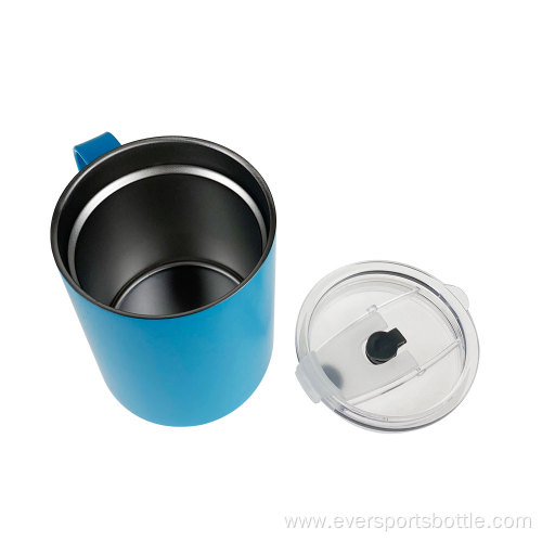 300ml Plastic Lid With Straw Vacuum Mug